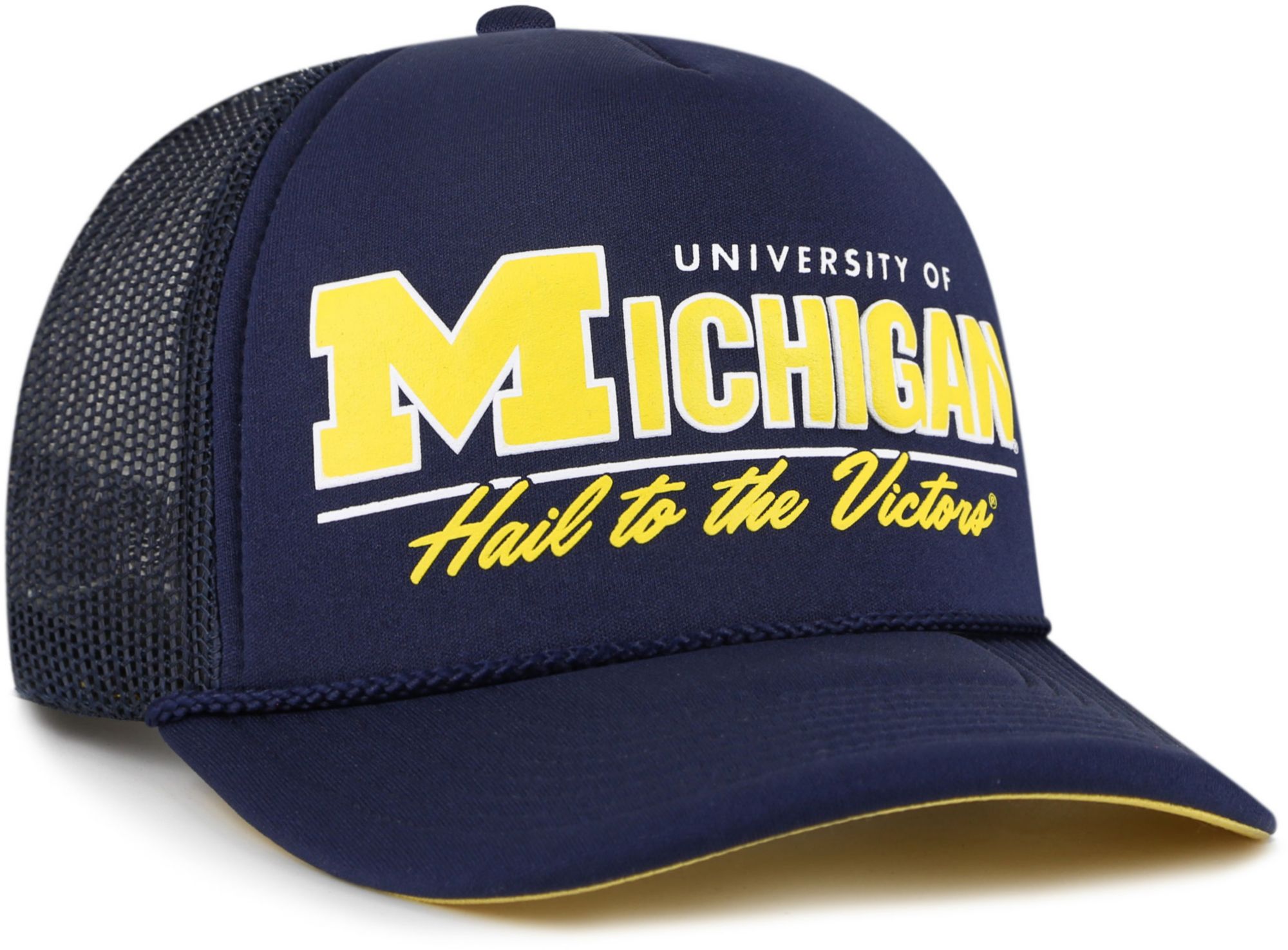 '47 Men's Michigan Wolverines Navy Retro Regional Foam Adjustable Trucker Hat product image