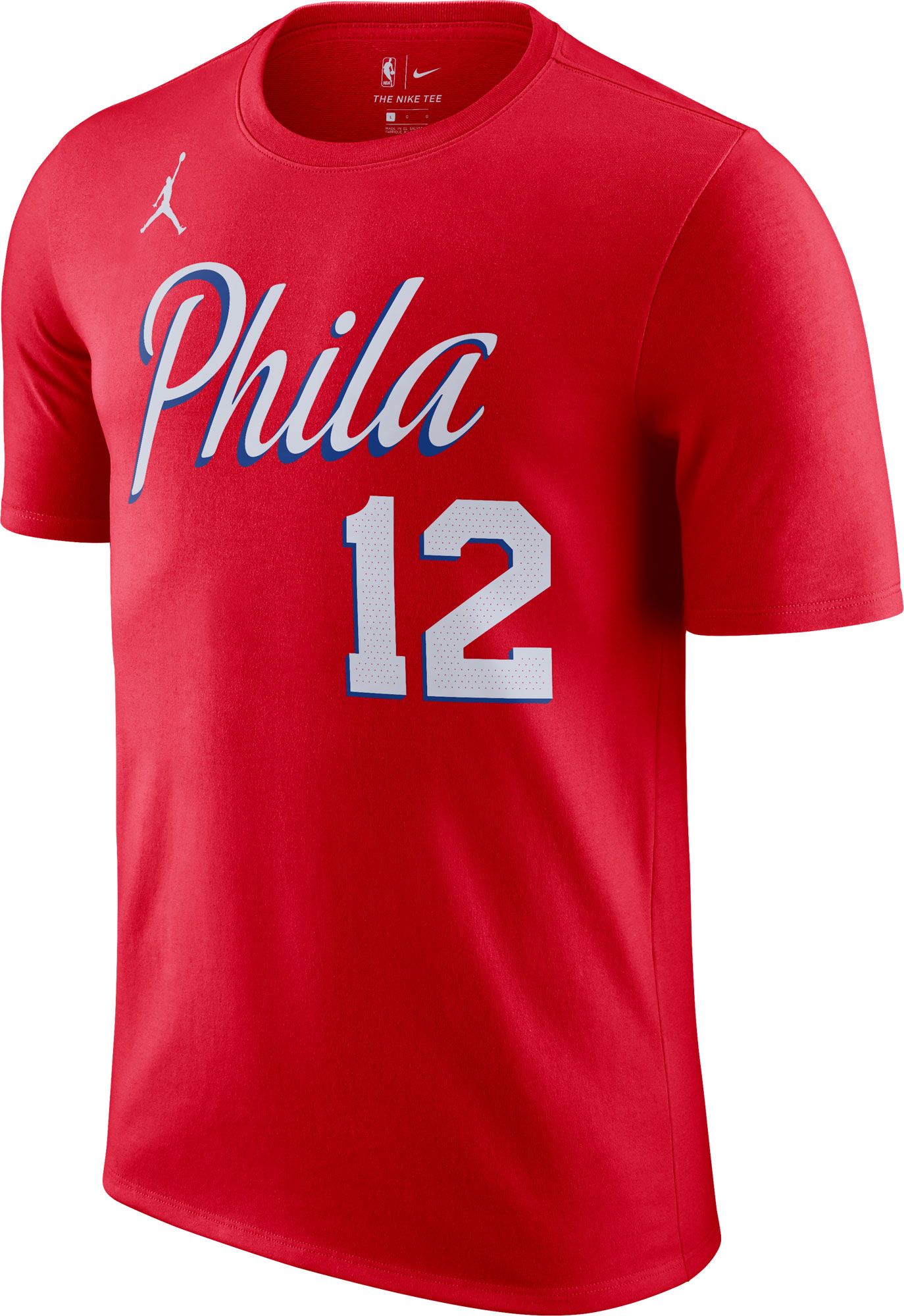 Nike Men's Philadelphia 76ers Tobias Harris #12 Red Icon T-Shirt product image