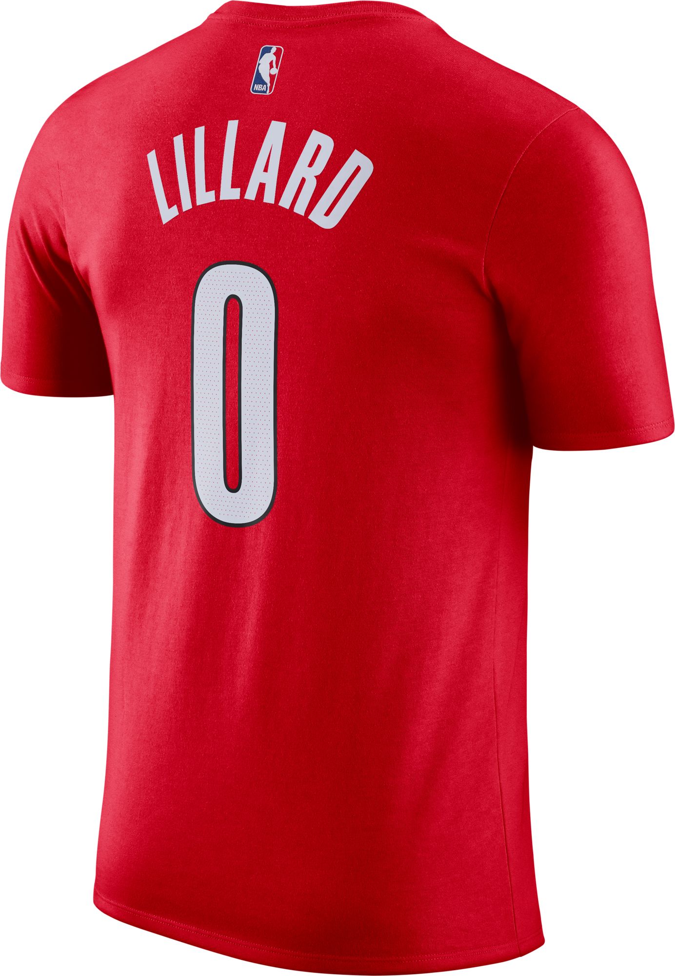 Jordan Men's Portland Trail Blazers Damian Lillard #0 Red Statement T-Shirt product image