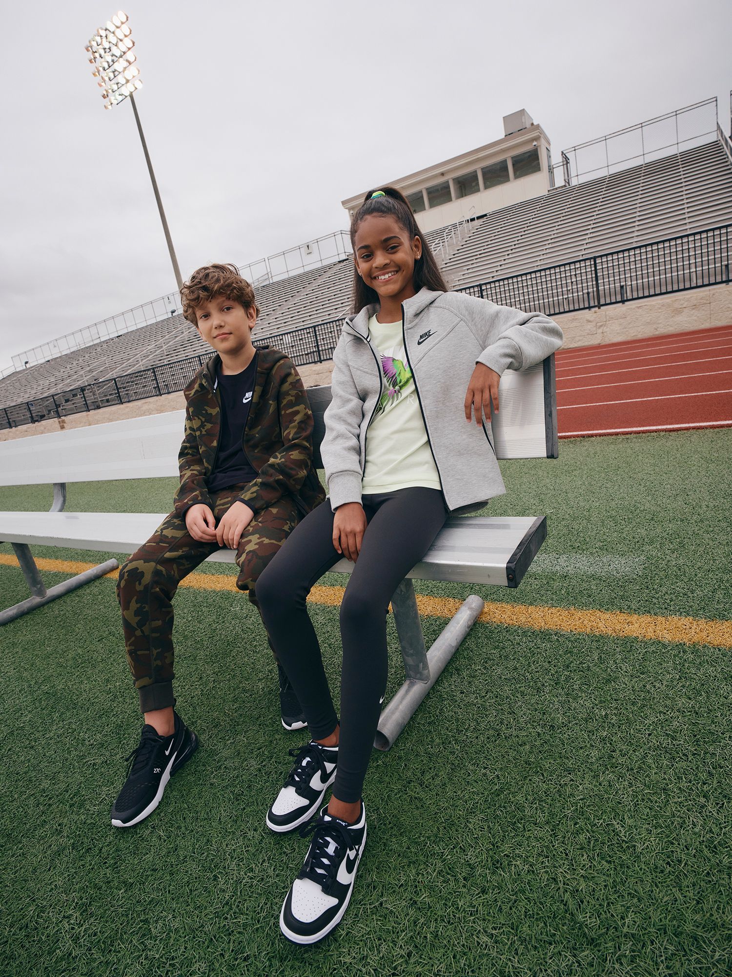 Nike Kids' Grade School Dunk Low 'Panda' Shoes product image