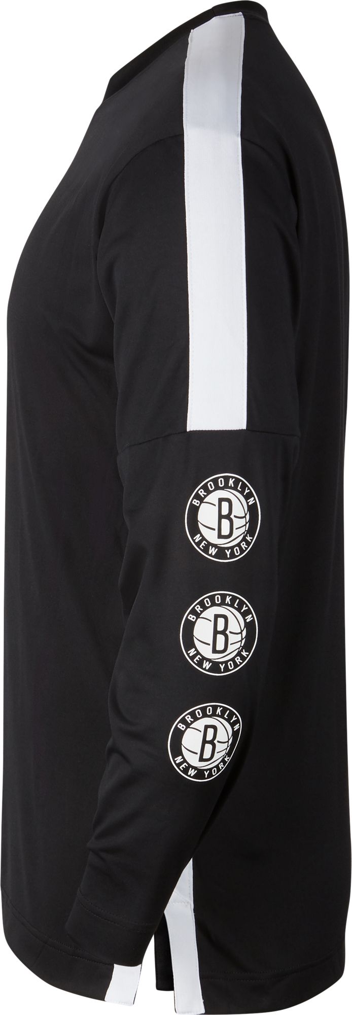 Nike Men's Brooklyn Nets Black Tonal Dri-FIT Long Sleeve Shooting Shirt product image