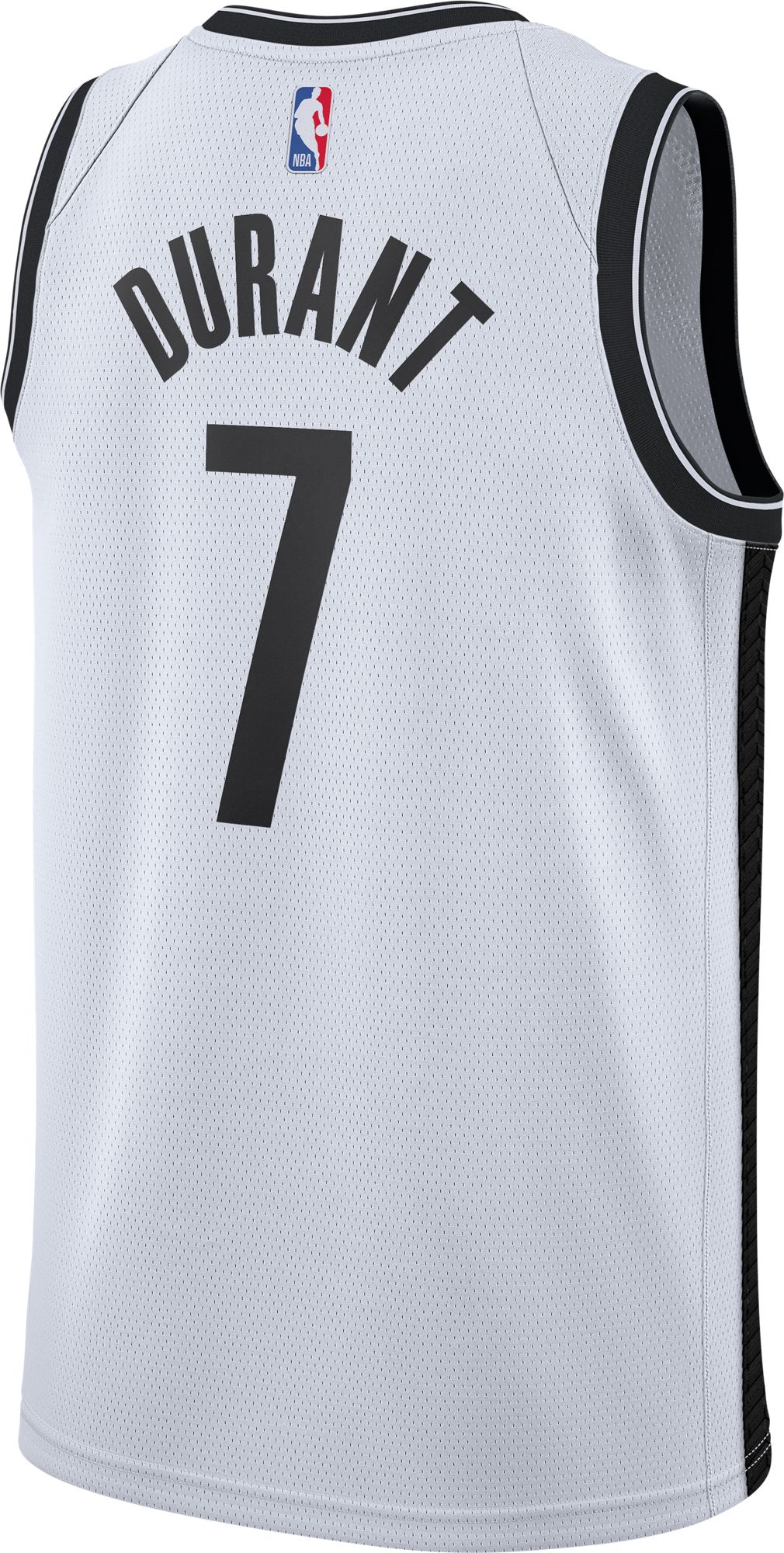 Nike Men's Brooklyn Nets Kevin Durant #7 White Dri-FIT Swingman Jersey product image