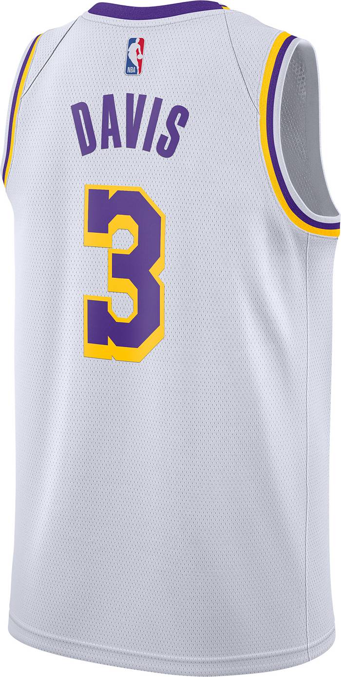 Nike Men's Los Angeles Lakers LeBron James #6 White Hardwood Classic  Dri-FIT Swingman Jersey