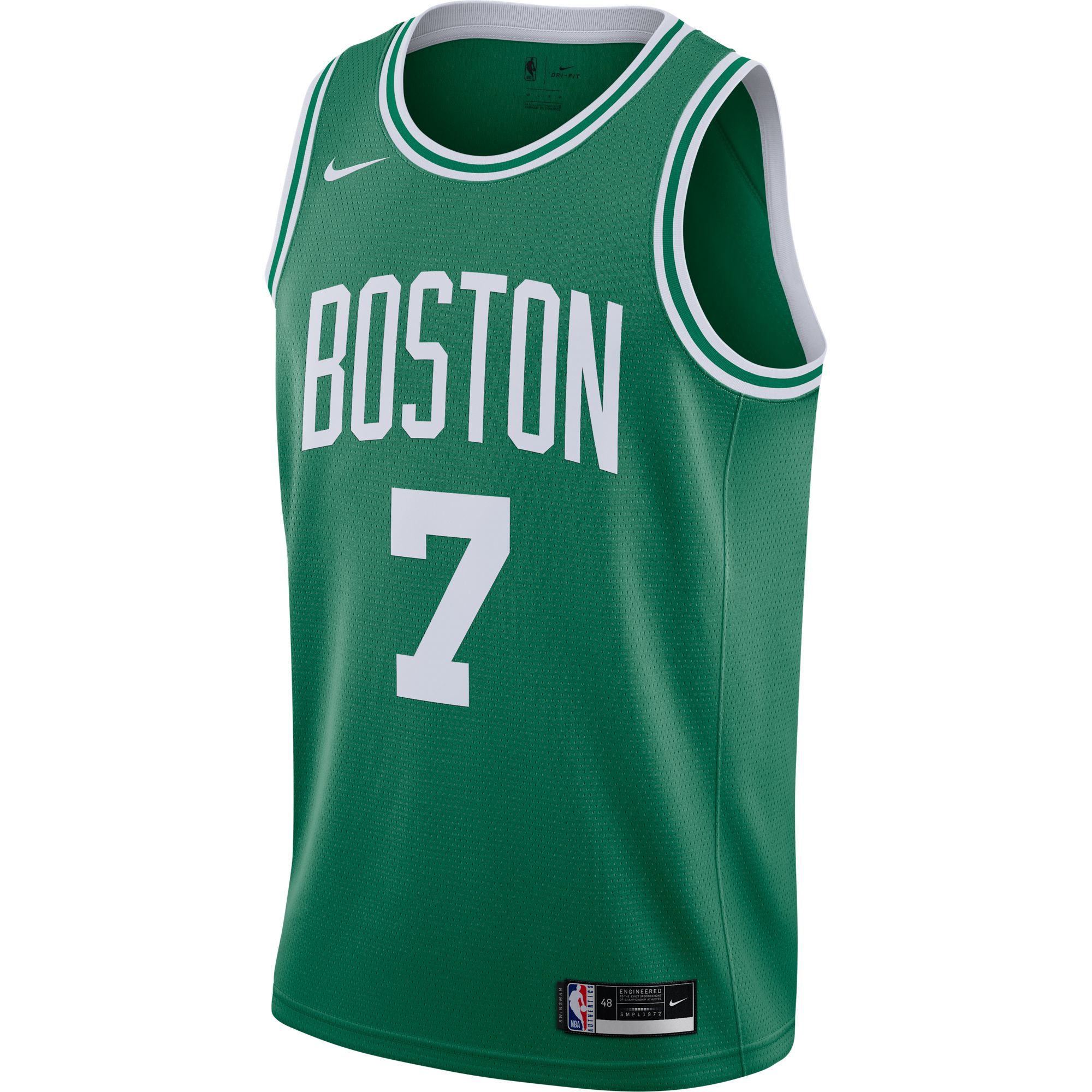 Nike Men's Boston Celtics Jaylen Brown #7 Green Icon Jersey product image