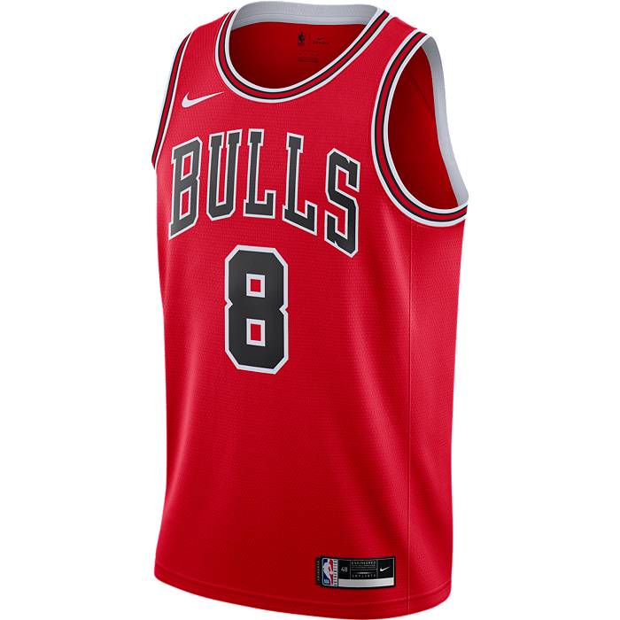 Nike Men's Chicago Bulls Zach LaVine #8 Red T-Shirt, XXL