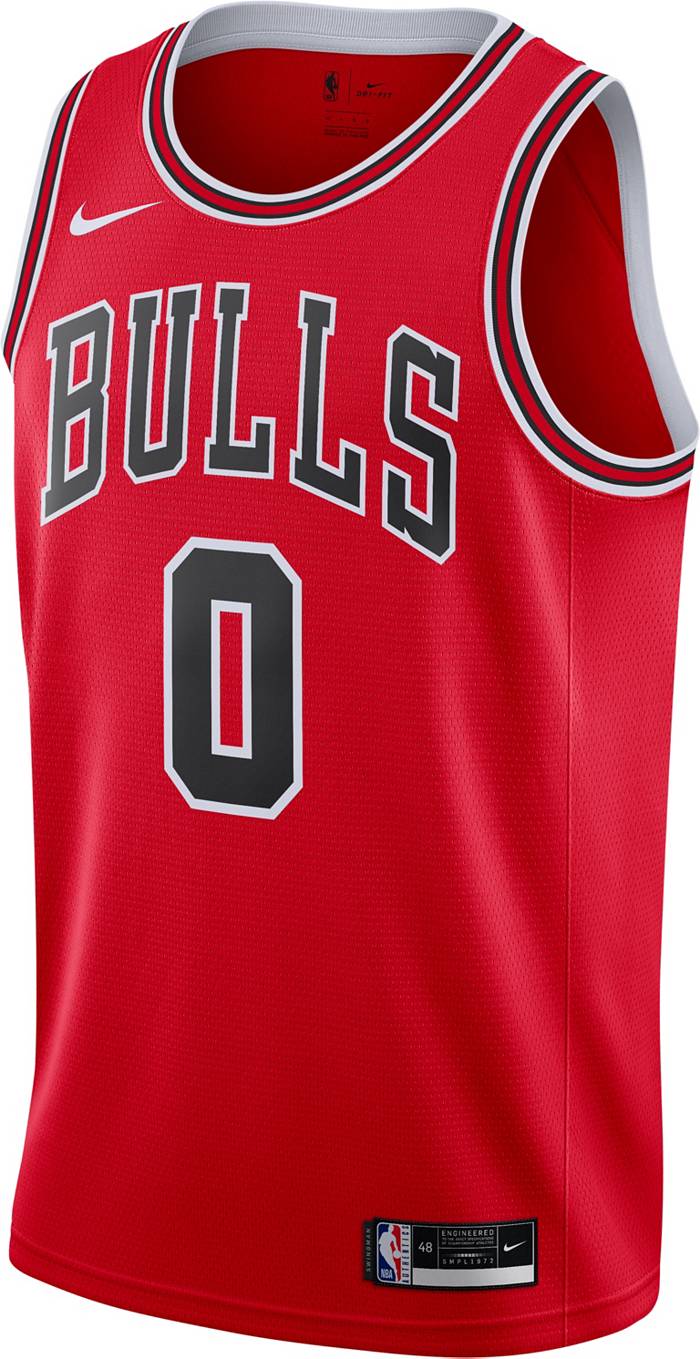 Nike Men's 2022-23 City Edition Chicago Bulls Coby White #0 White Cotton T-Shirt, Large