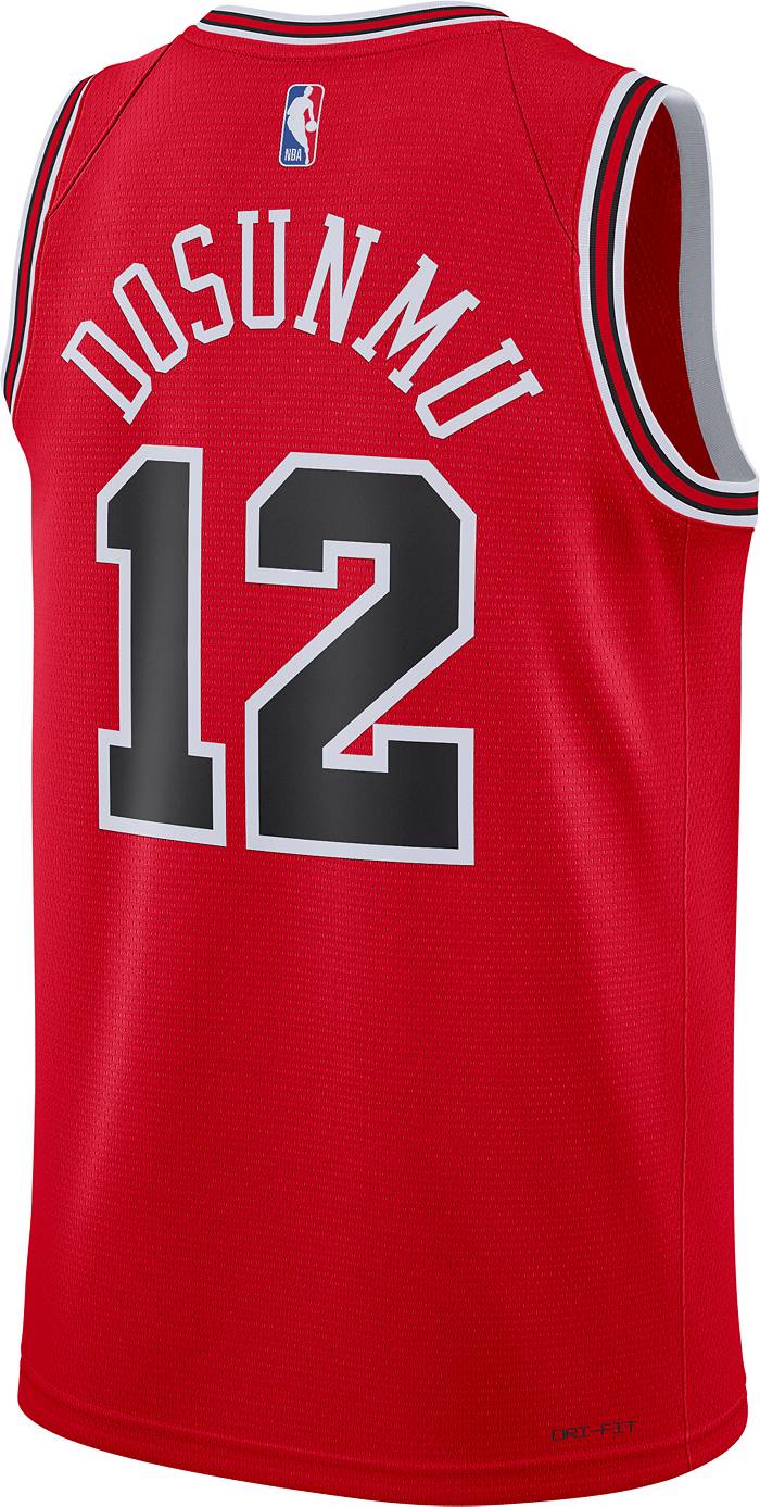 Chicago Bulls Nike Icon Edition Swingman Jersey - Red - Ayo Dosunmu - Mens