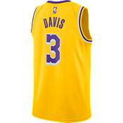 Nike Men's Los Angeles Lakers Anthony Davis #3 Yellow Icon Jersey