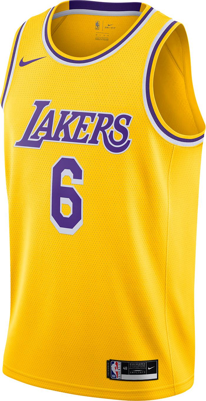 NEW Nike Lebron James #6 Los Angeles Lakers Basketaball Jersey