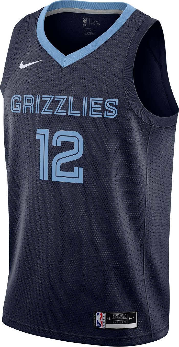 Nike Youth Ja Morant Navy Memphis Grizzlies Icon Name & Number T-Shirt Size: Small