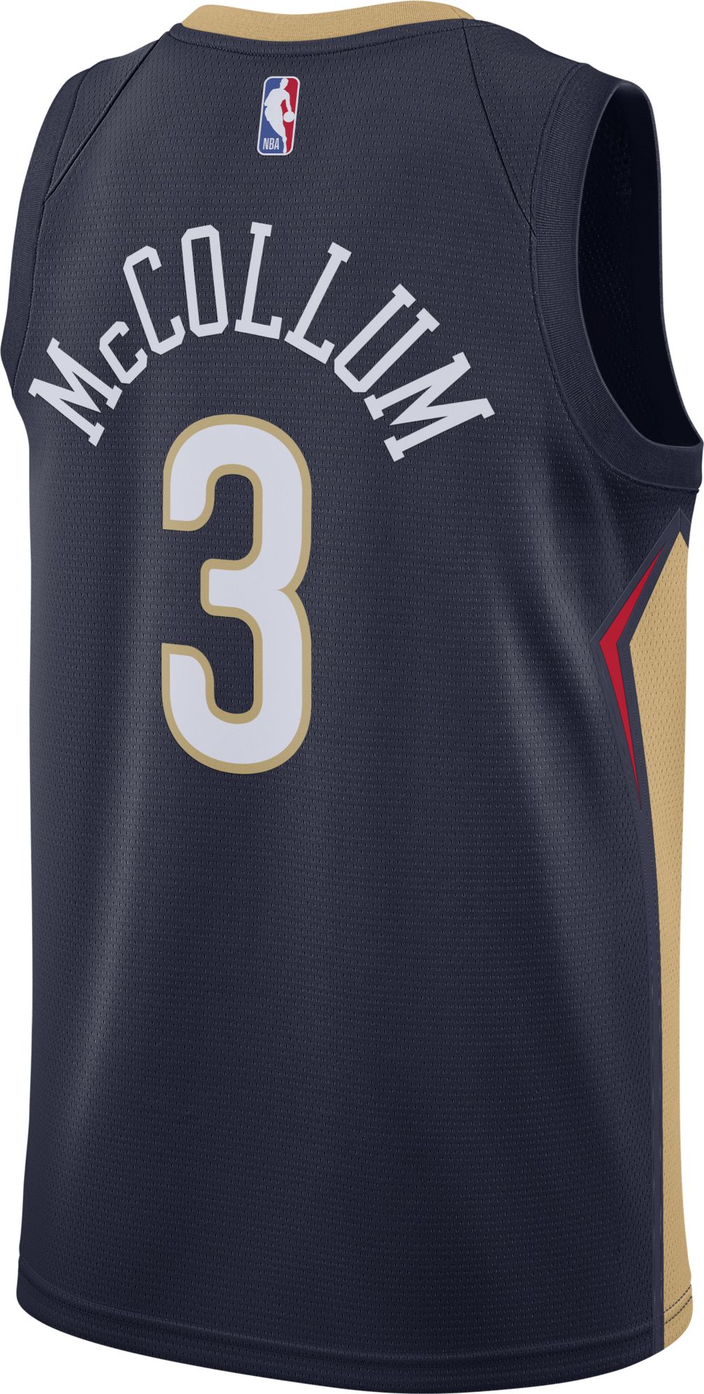 Nike Men's New Orleans Pelicans CJ McCollum #3 Navy Dri-FIT Swingman Jersey product image