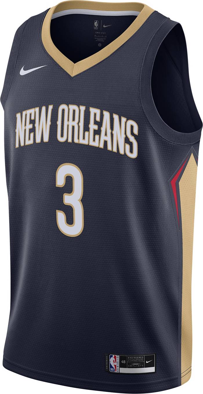 Nike C.J. Mccollum Navy New Orleans Pelicans Swingman Jersey - Icon Edition