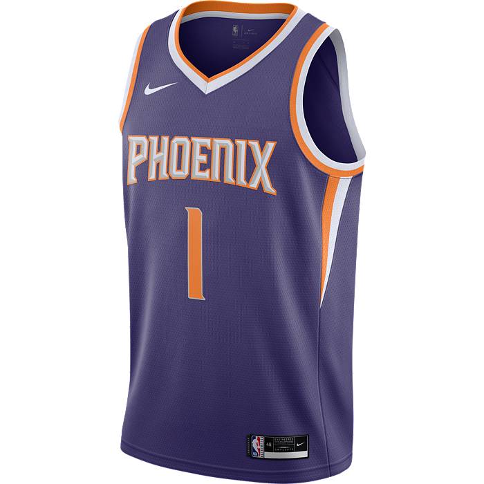 Nike Men's Phoenix Suns Devin Booker #1 Purple Dri-FIT Icon Jersey