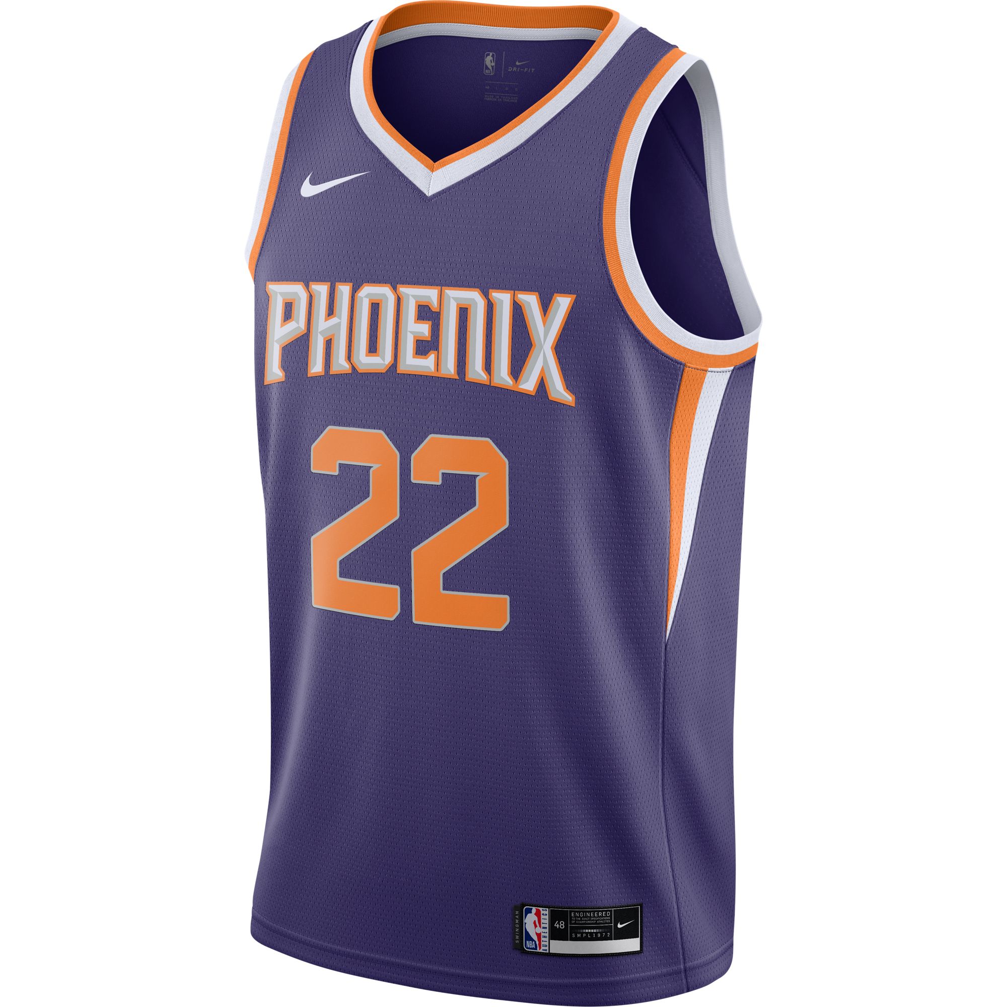 Nike Men's Phoenix Suns Deandre Ayton #22 Purple Dri-FIT Icon Jersey product image