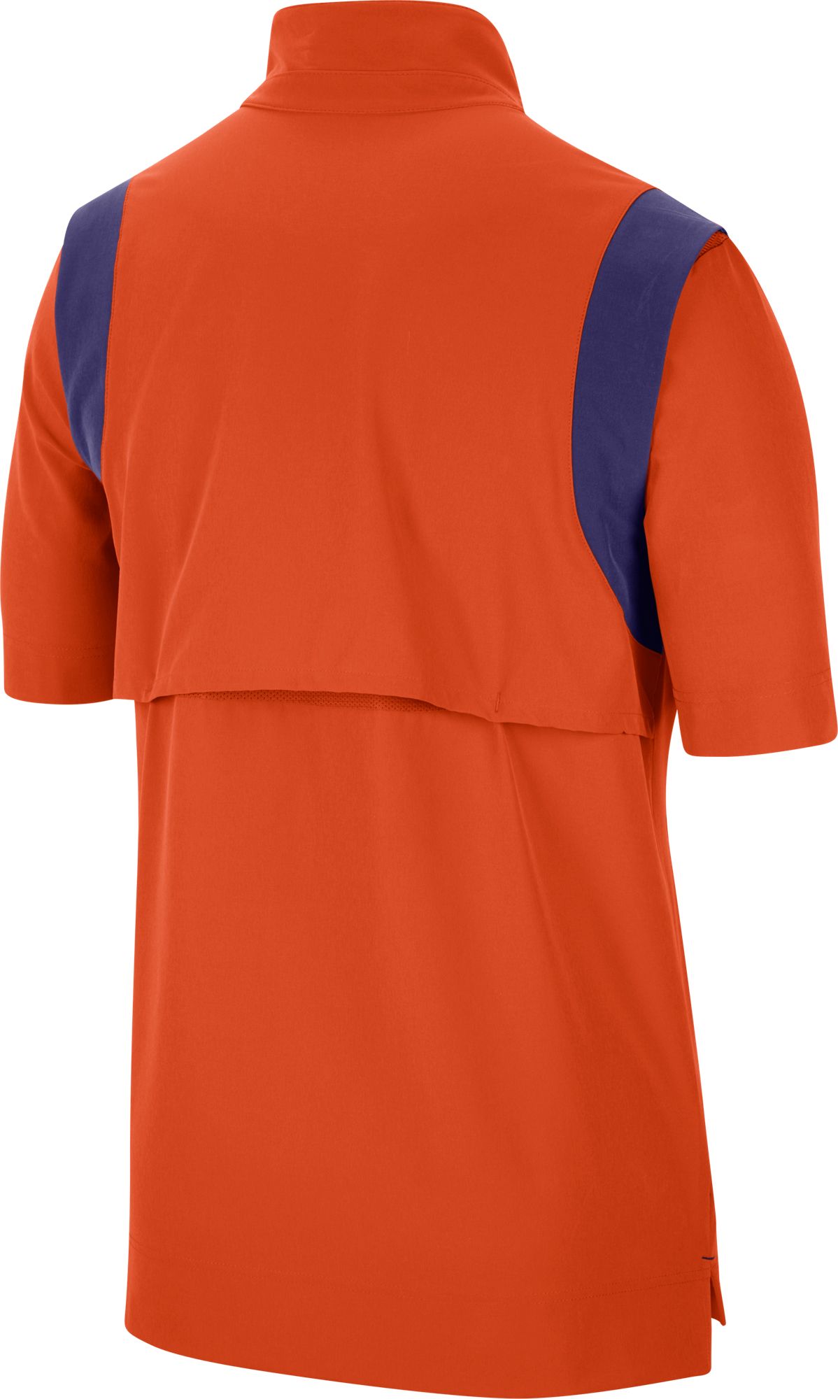 Nike Men's Clemson Tigers Orange Football Sideline Coach Short Sleeve Jacket product image