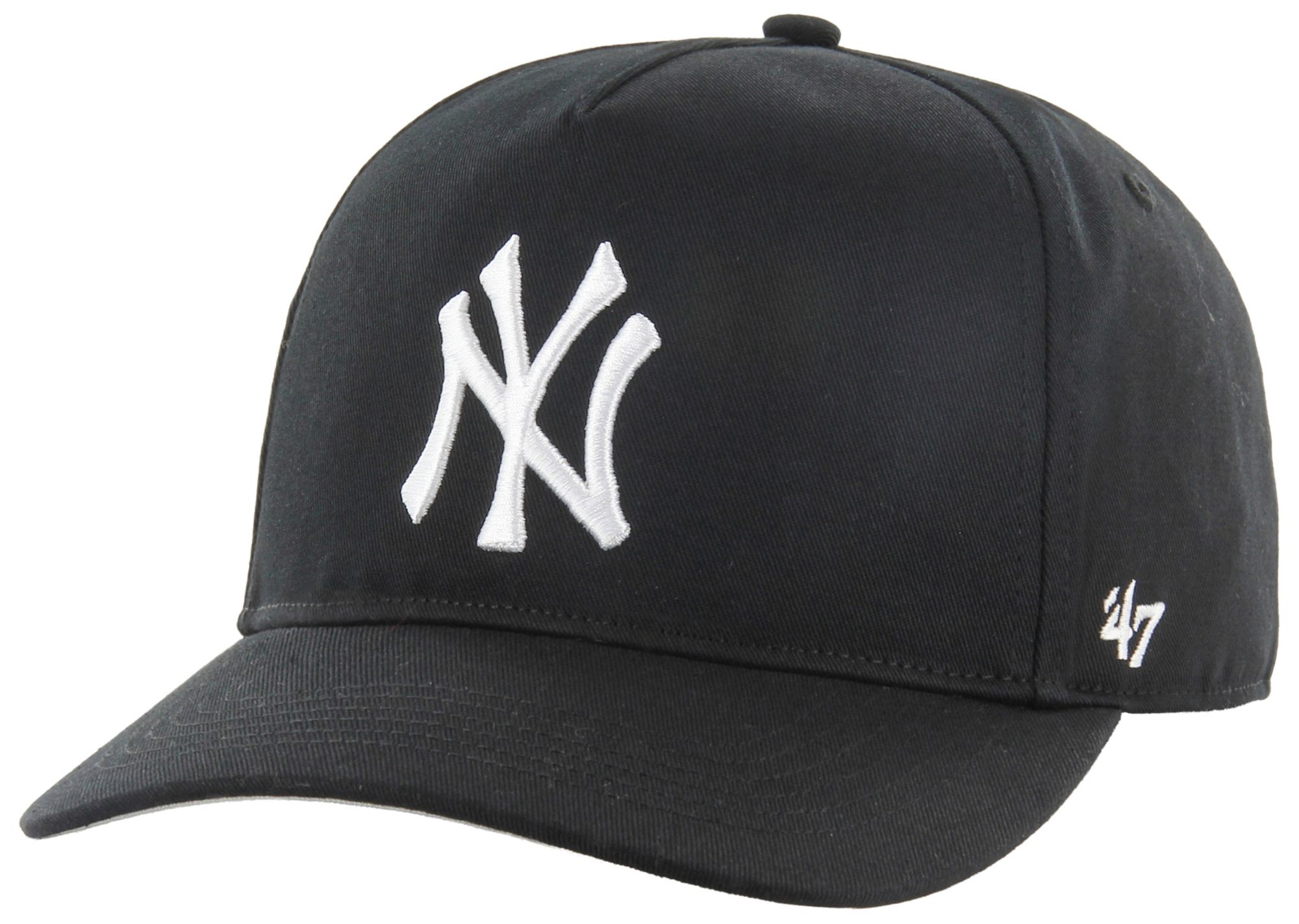 '47 Adult New York Yankees Black Black&White Sure Shot Hitch Adjustable Hat product image