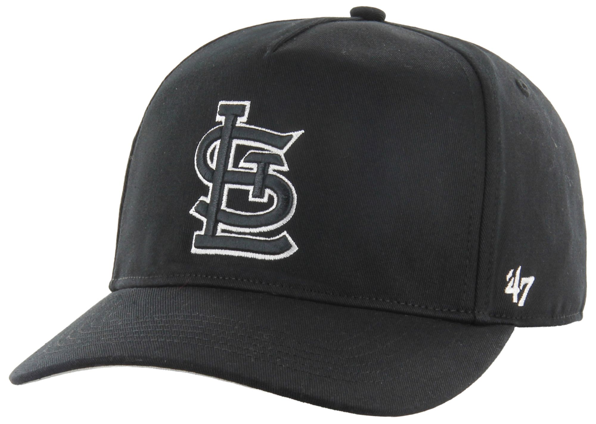 '47 Adult St. Louis Cardinals Black Black&White Sure Shot Hitch Adjustable Hat product image
