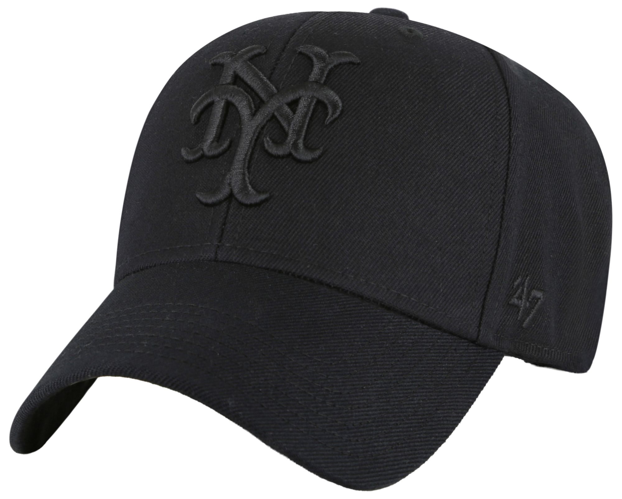 '47 Adult New York Mets Black Sure Shot Snap MVP Adjustable Hat product image