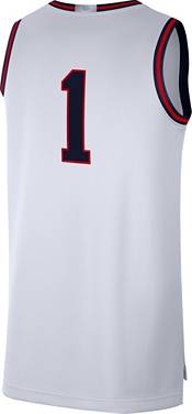 Nike Men's Gonzaga Bulldogs #1 Classic Limited Basketball White Jersey product image