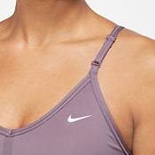Nike Performance INDY V NECK BRA - Light support sports bra - mint  foam/light menta/white/light green 