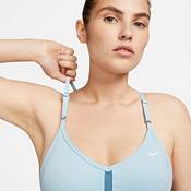 Nike Training Indy Dri-FIT light support V-Neck sports bra in black