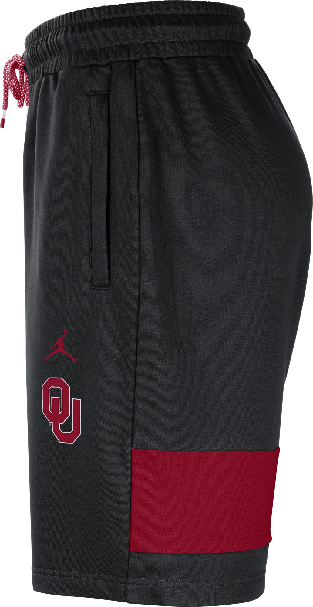 Jordan Men's Oklahoma Sooners Football Team Issue Fleece Practice Black Shorts product image