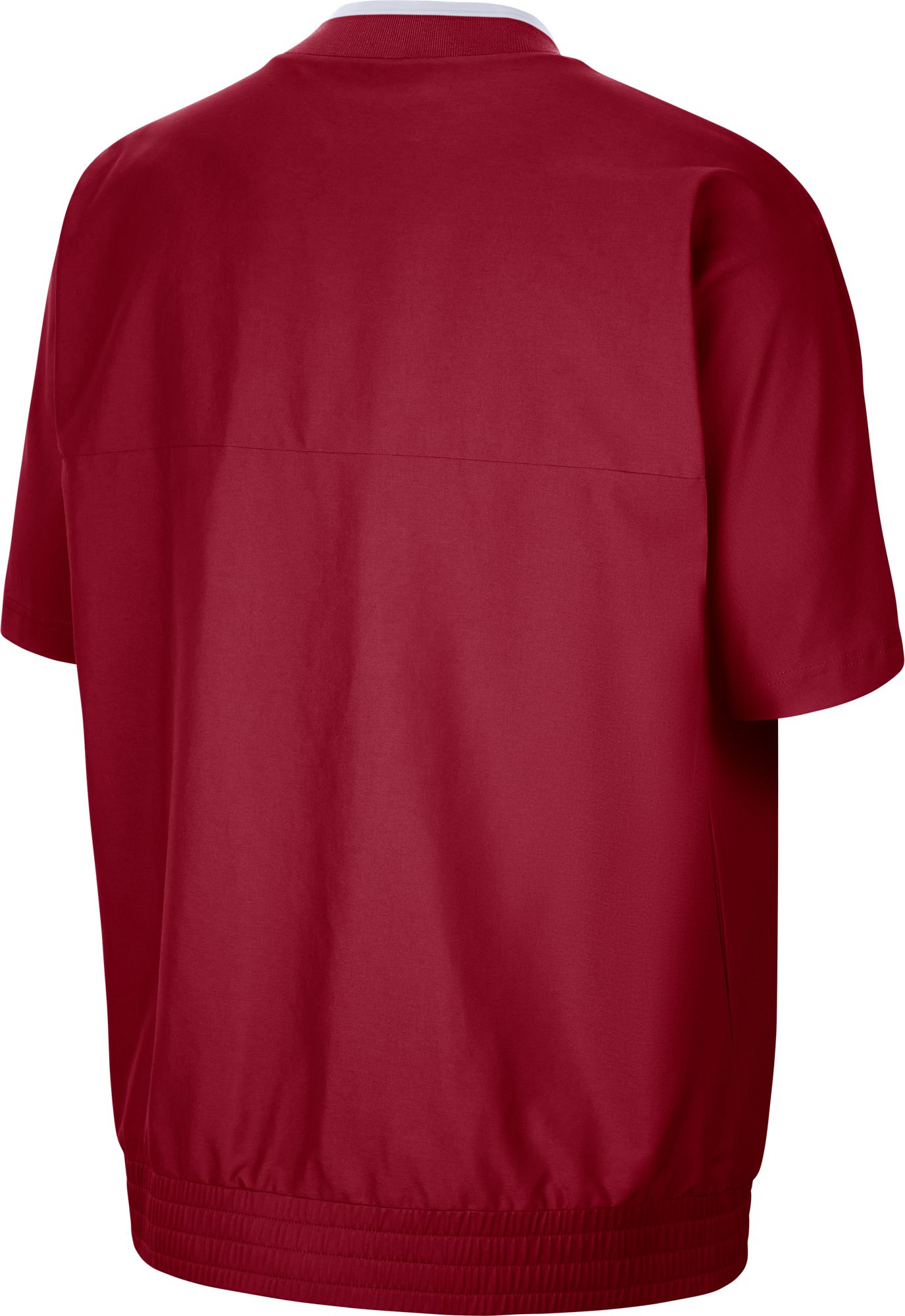 Jordan Men's Oklahoma Sooners Crimson Football Sideline Coach Short Sleeve Jacket product image