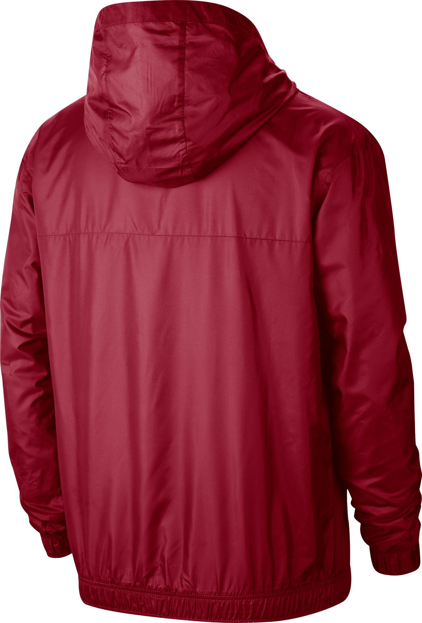 Jordan Men's Oklahoma Sooners Crimson Football Sideline Woven Full-Zip Jacket product image