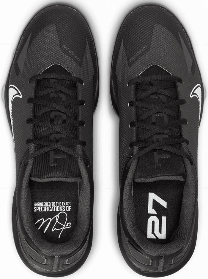Nike Mike Trout 3 Pro Baseball Cleats Wolf Grey Black 856498-009 Mens Sz 11