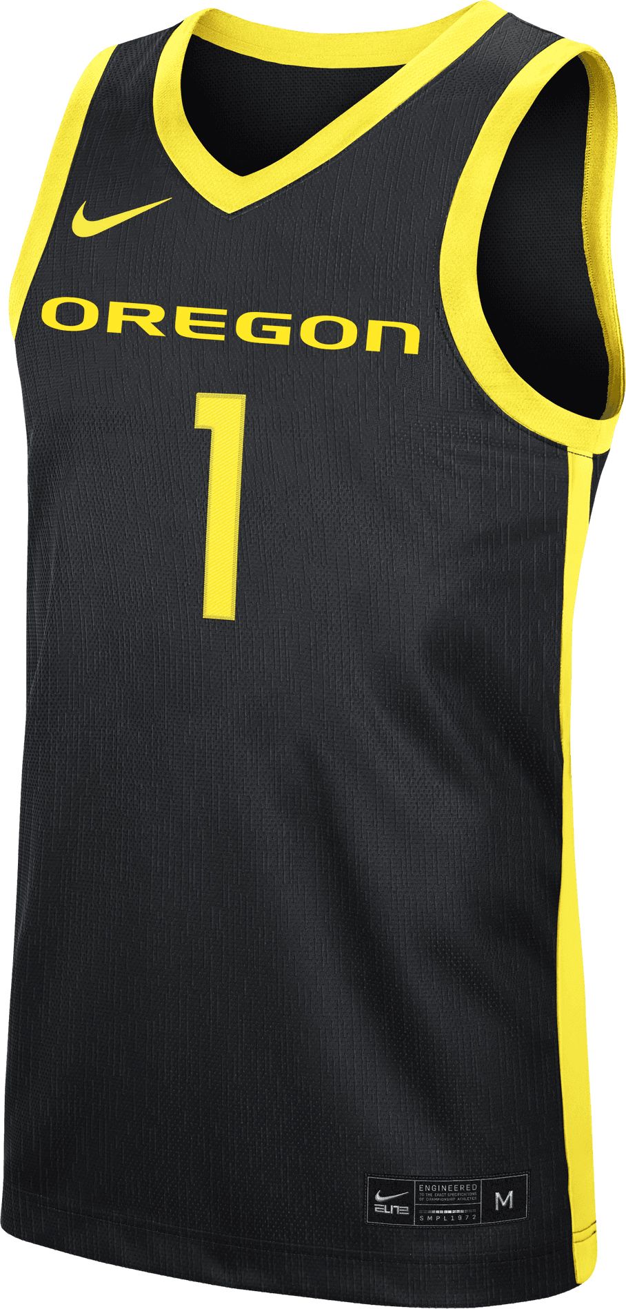Nike Men's Oregon Ducks #1 Black Dri-FIT Replica Basketball Jersey