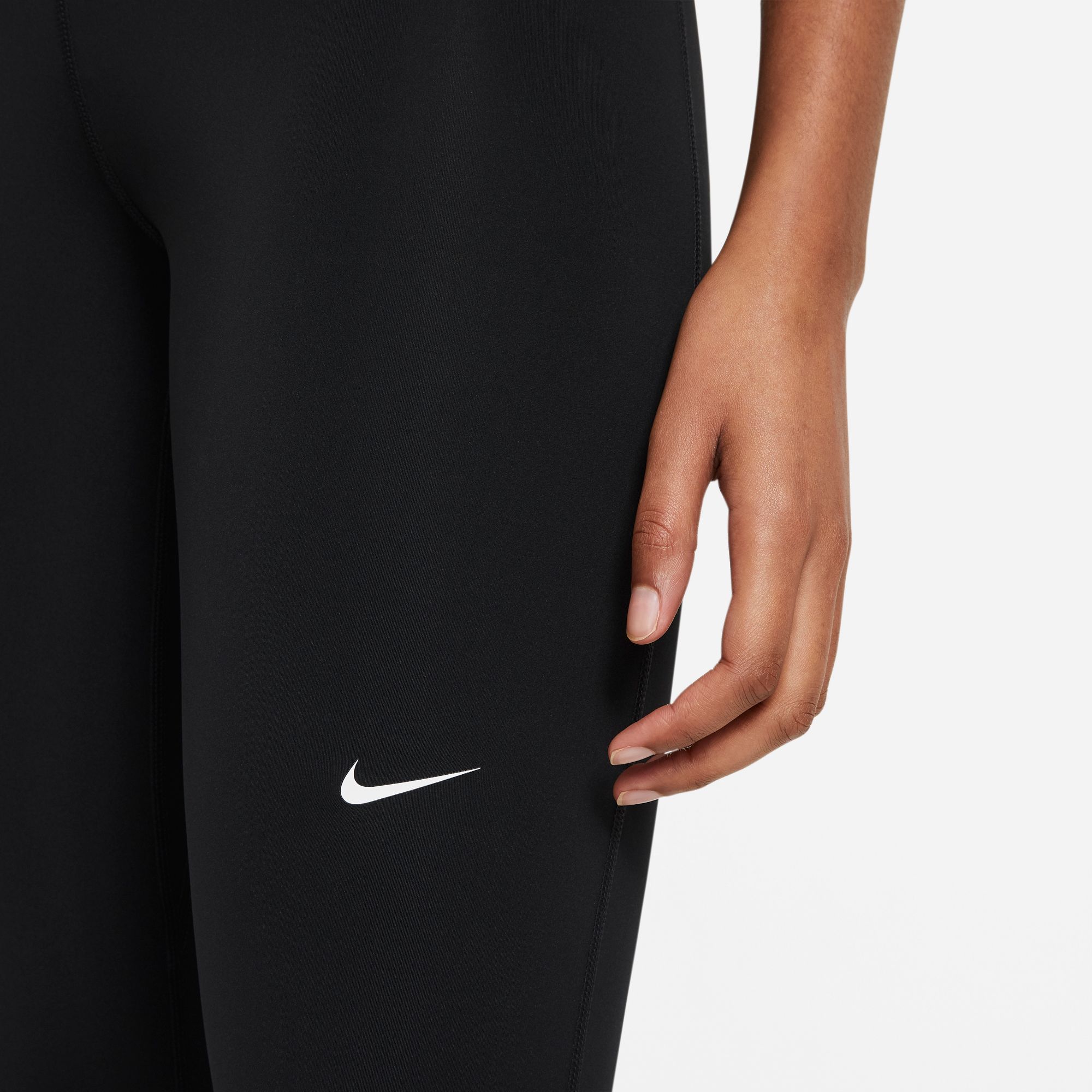 Nike Pro Women's Mid-Rise Mesh-Paneled Leggings