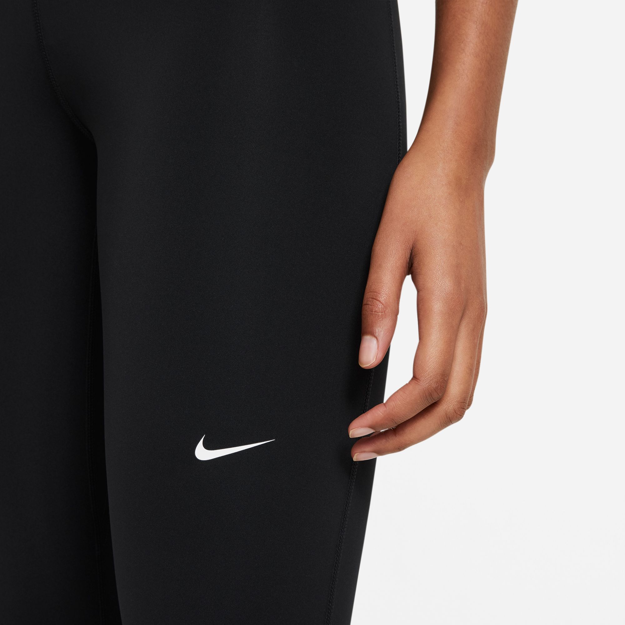 Nike Women's Pro Mid-Rise Mesh-Paneled Leggings product image