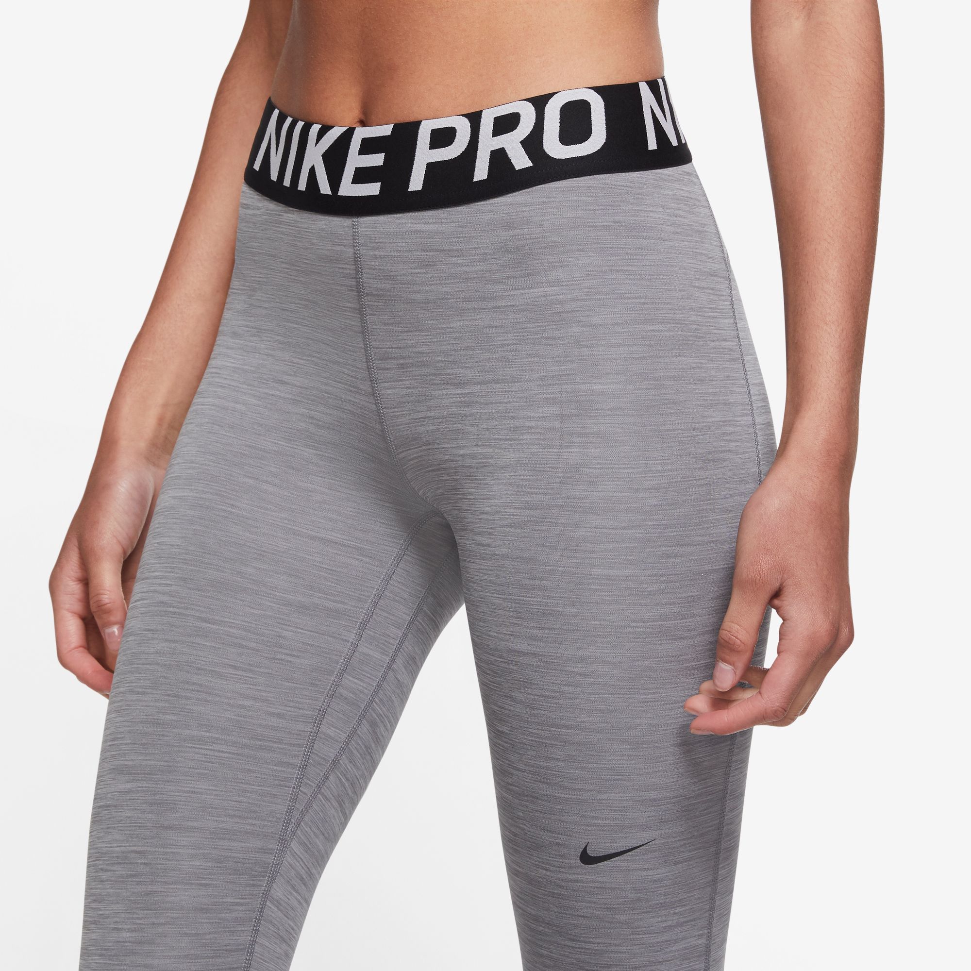 Nike Pro Women's 365 Mid-Rise Cropped Mesh Panel Leggings product image