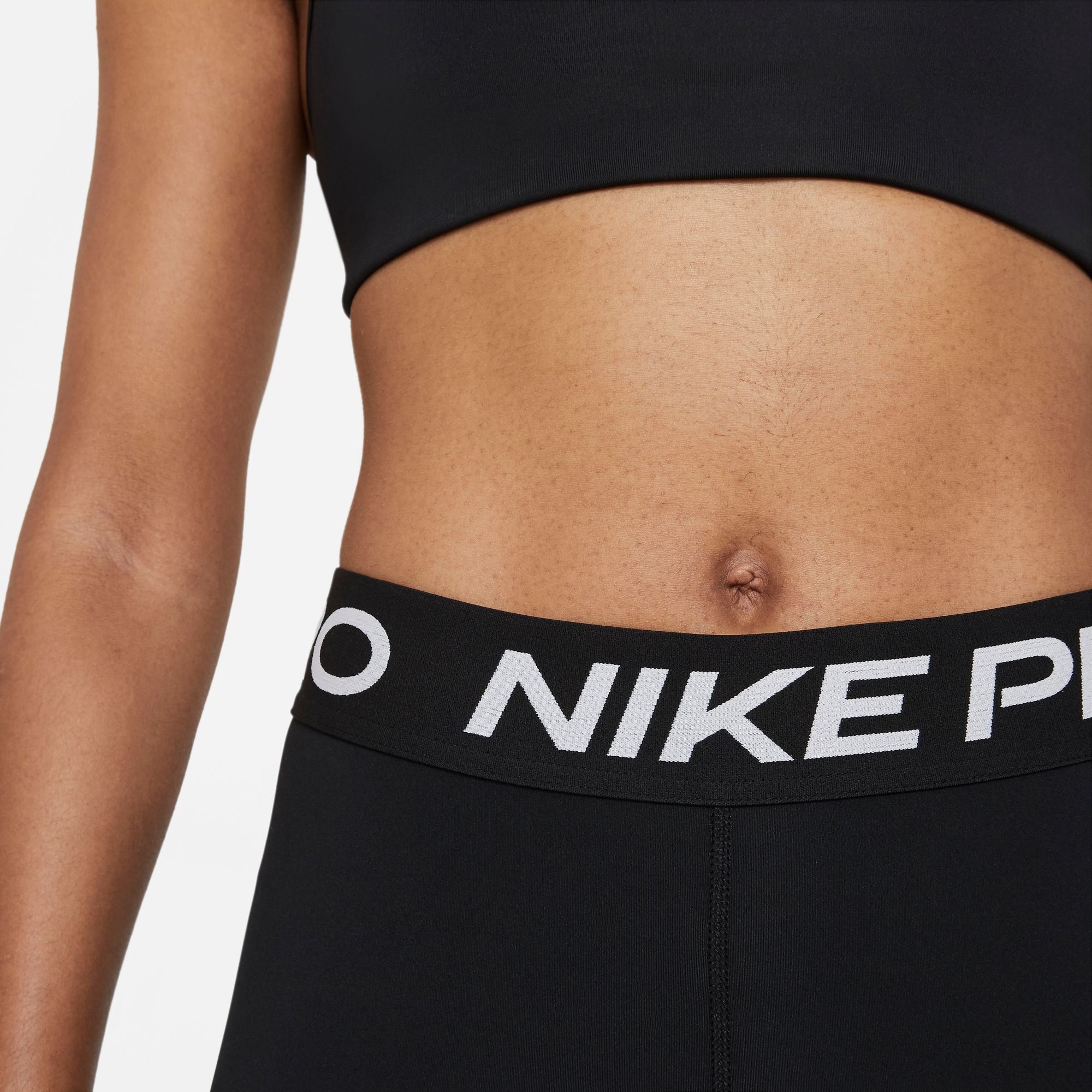 Nike Pro Women's 365 Mid-Rise Cropped Mesh Panel Leggings product image