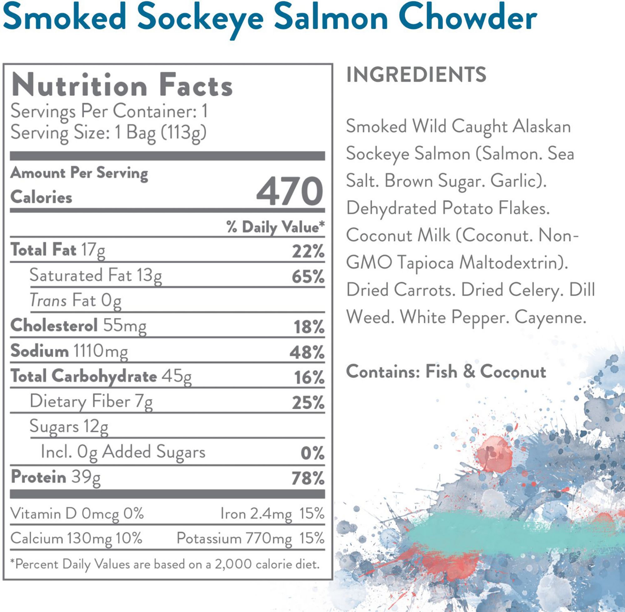 Heather's Choice Smoked Sockeye Salmon Chowder Publiclands