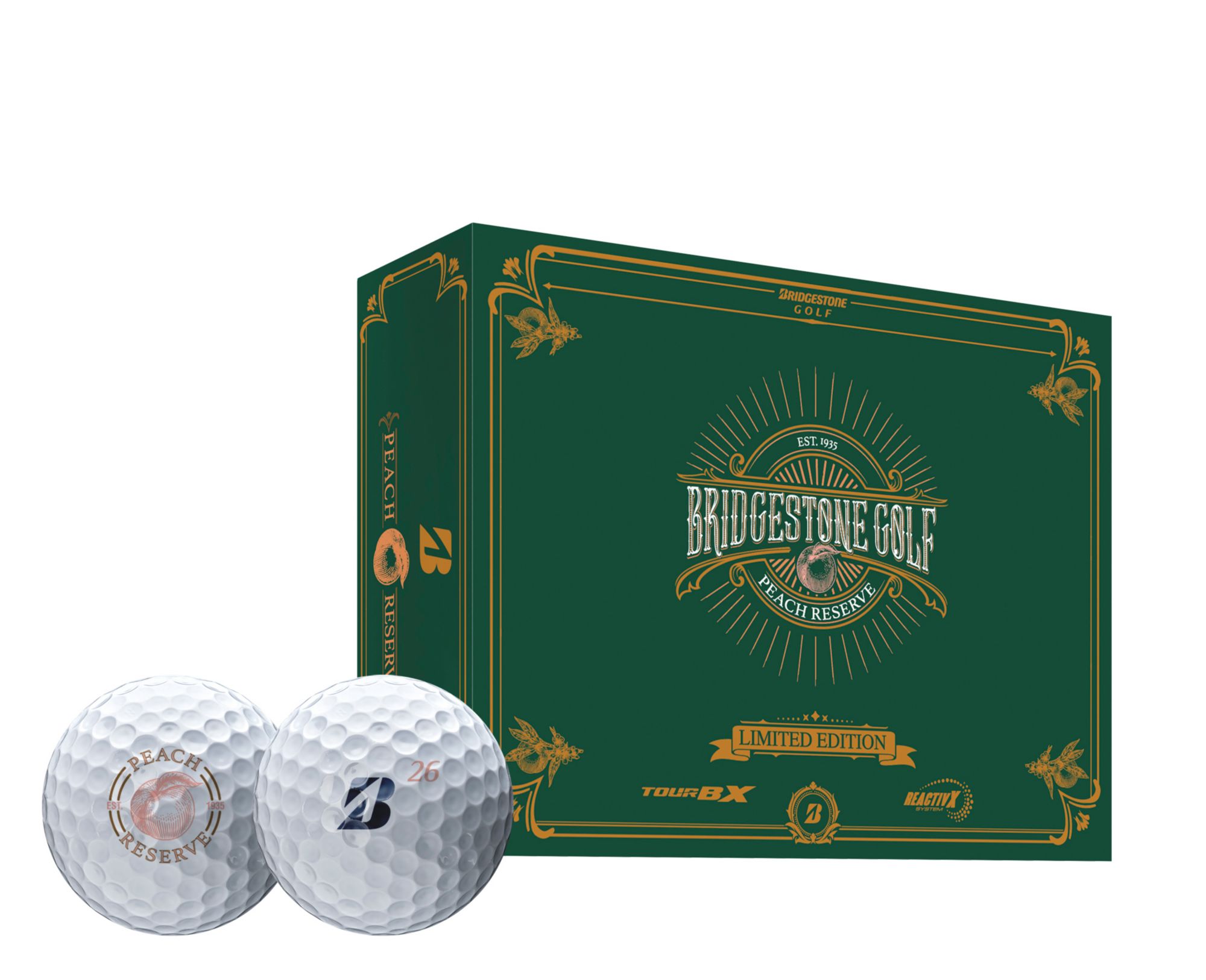 Bridgestone 2026 Tour B RX Peach Reserve Golf Balls product image