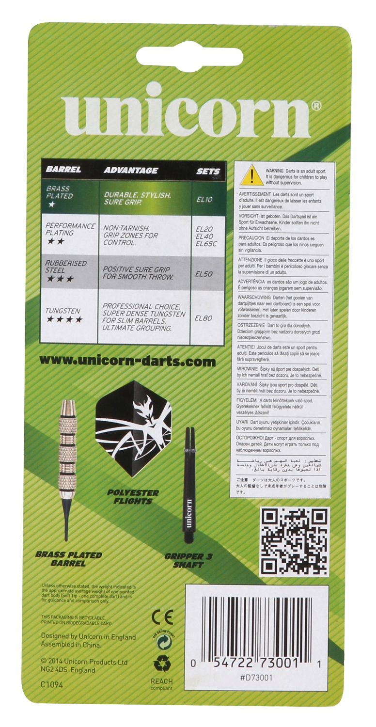 Unicorn EL10 16g Soft Tip Darts product image