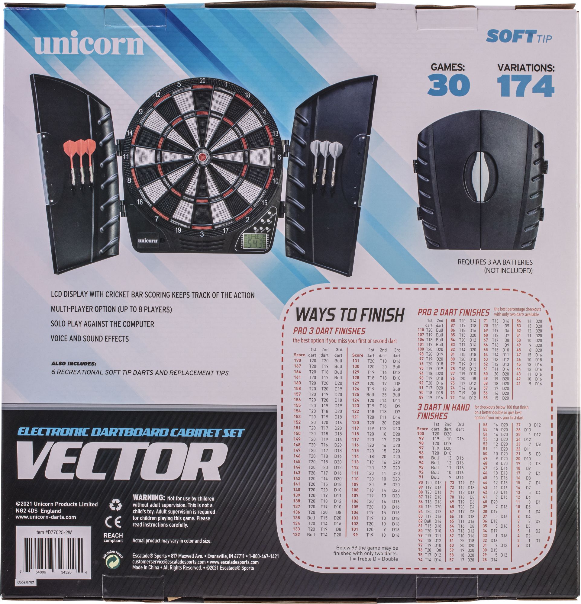 Unicorn Vector Electric Dartboard