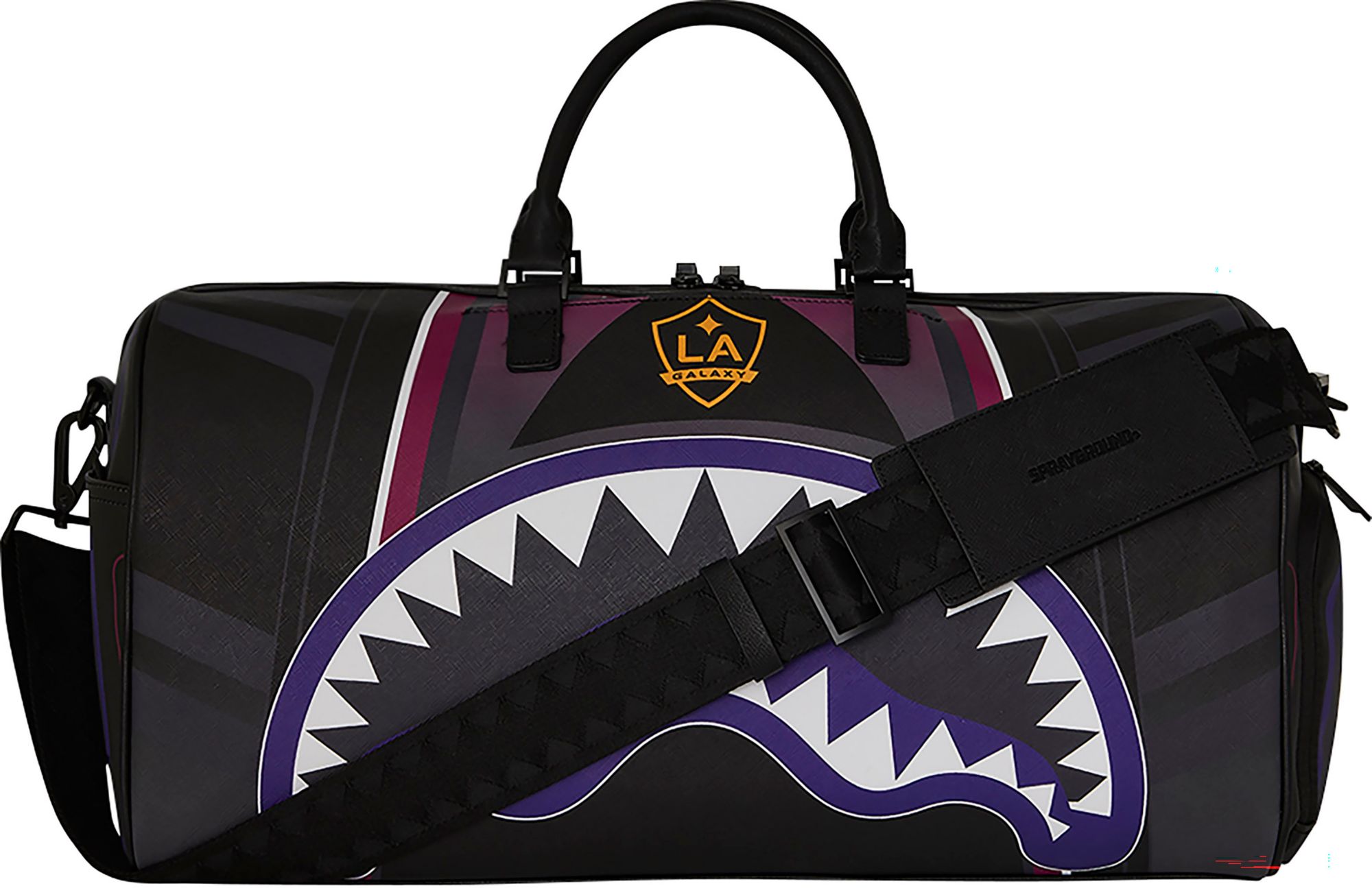 Sprayground LA Galaxy Stripe Shark Duffle Bag product image