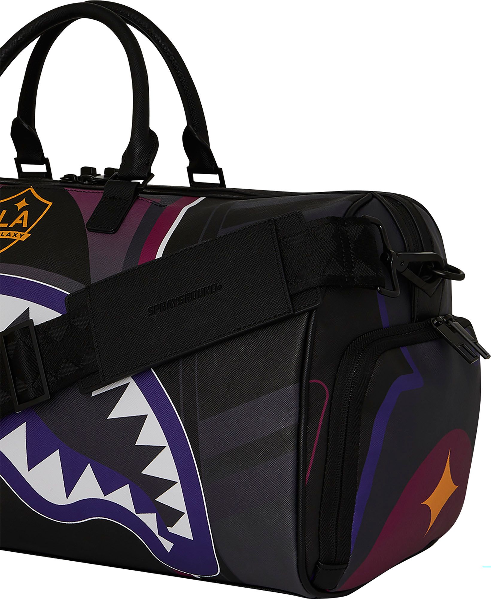 Sprayground LA Galaxy Stripe Shark Duffle Bag product image
