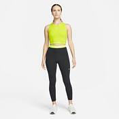 Nike Women's Pro 365 High-Waisted​ 7/8 Mesh Panel Leggings-Aqua - Hibbett