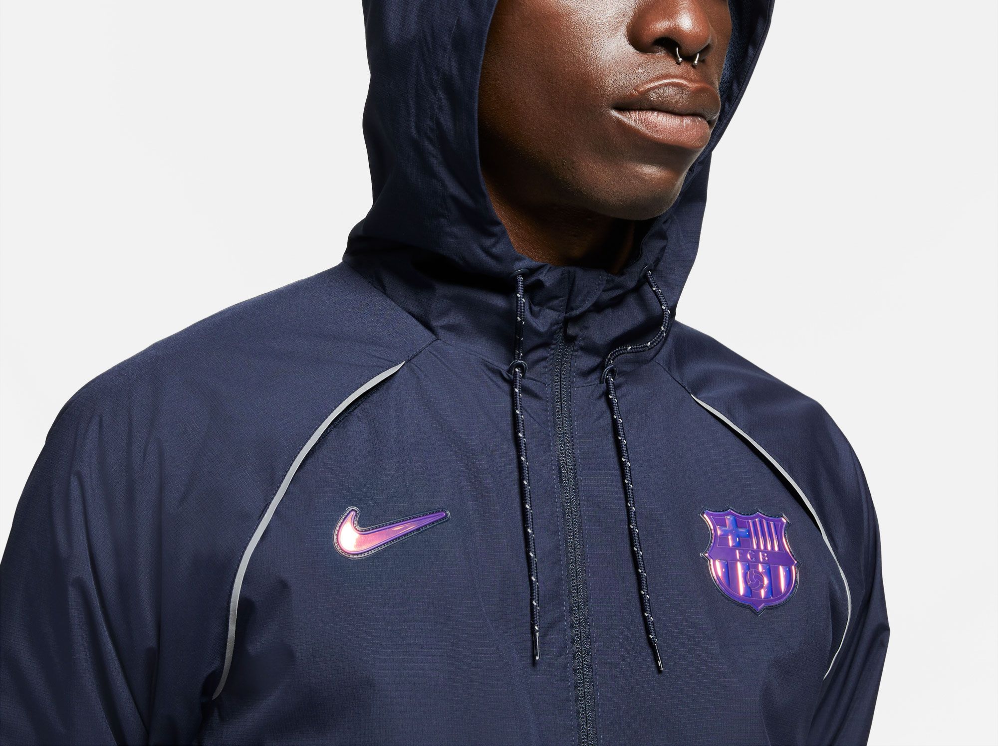 Nike Men's FC Barcelona Black AWF Jacket product image