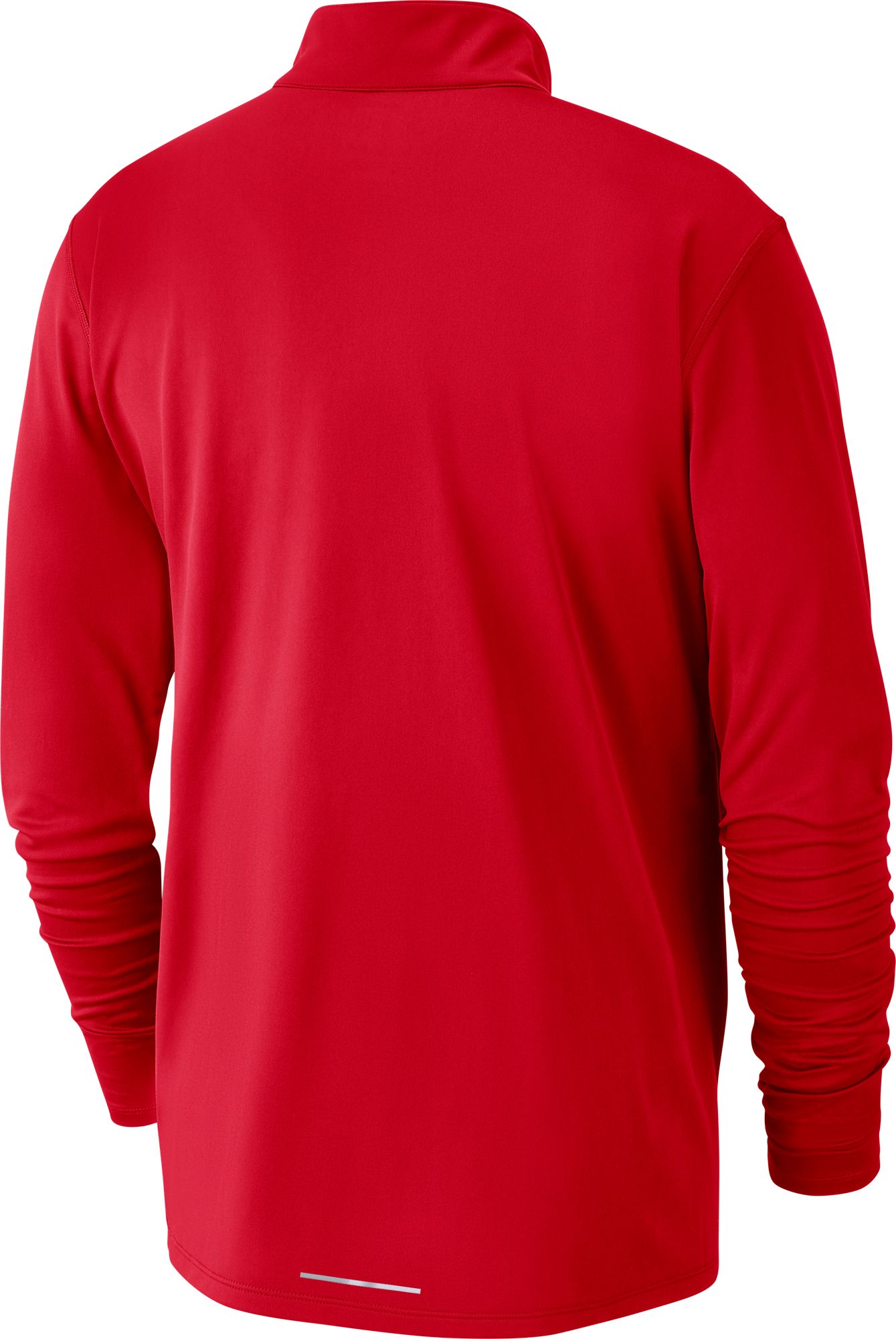 Nike Men's Ohio State Buckeyes Scarlet Dri-FIT Pacer Quarter-Zip Shirt product image