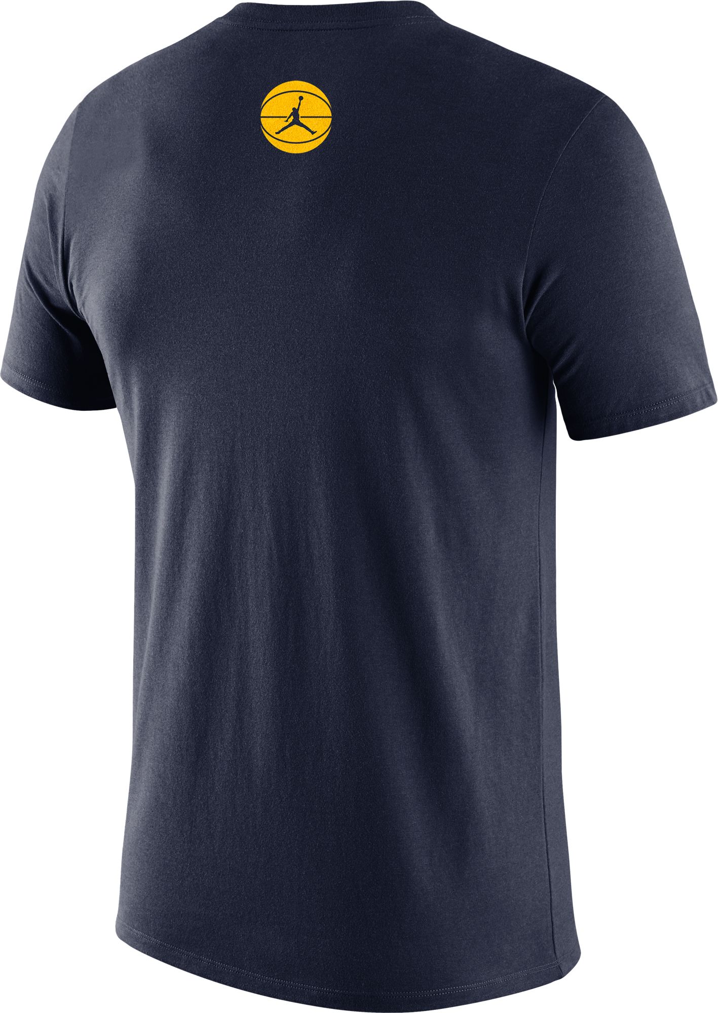 Jordan Men's Michigan Wolverines Blue Team Issue Basketball T-Shirt product image