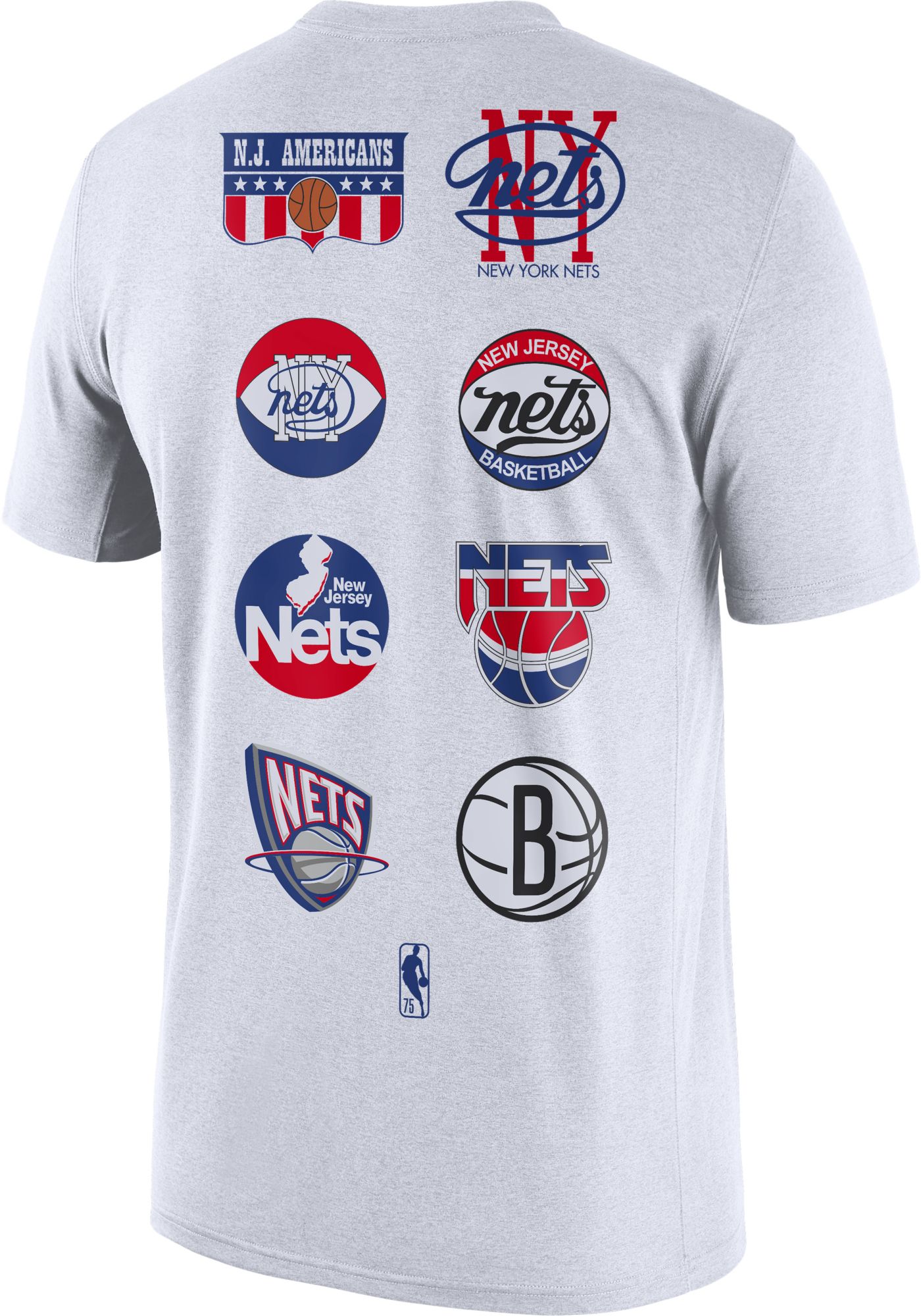 Nike Men's 2021-22 City Edition Brooklyn Nets White Story T-Shirt product image