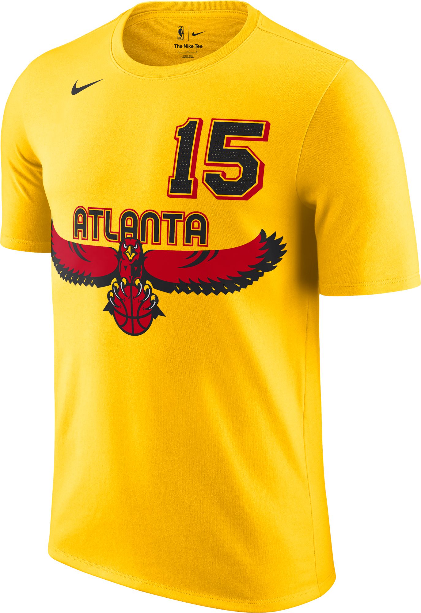 Nike Men's 2021-22 City Edition Atlanta Hawks Clint Capela #15 Yellow T-Shirt product image