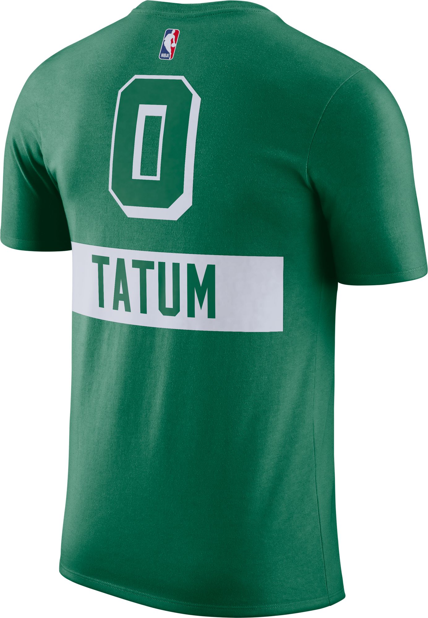 Nike Men's 2021-22 City Edition Boston Celtics Jayson Tatum #0 Green Cotton T-Shirt product image