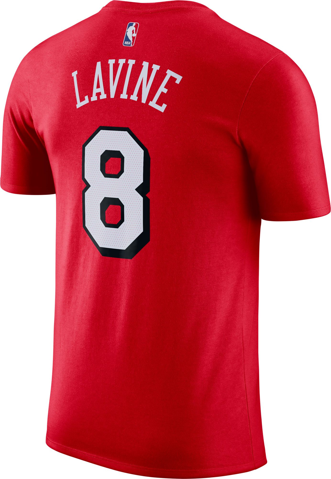 Nike Men's 2021-22 City Edition Chicago Bulls Zach LaVine #8 Red Cotton T-Shirt product image