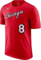 Nike Men's 2021-22 City Edition Chicago Bulls Zach LaVine #8 Red Cotton T-Shirt product image