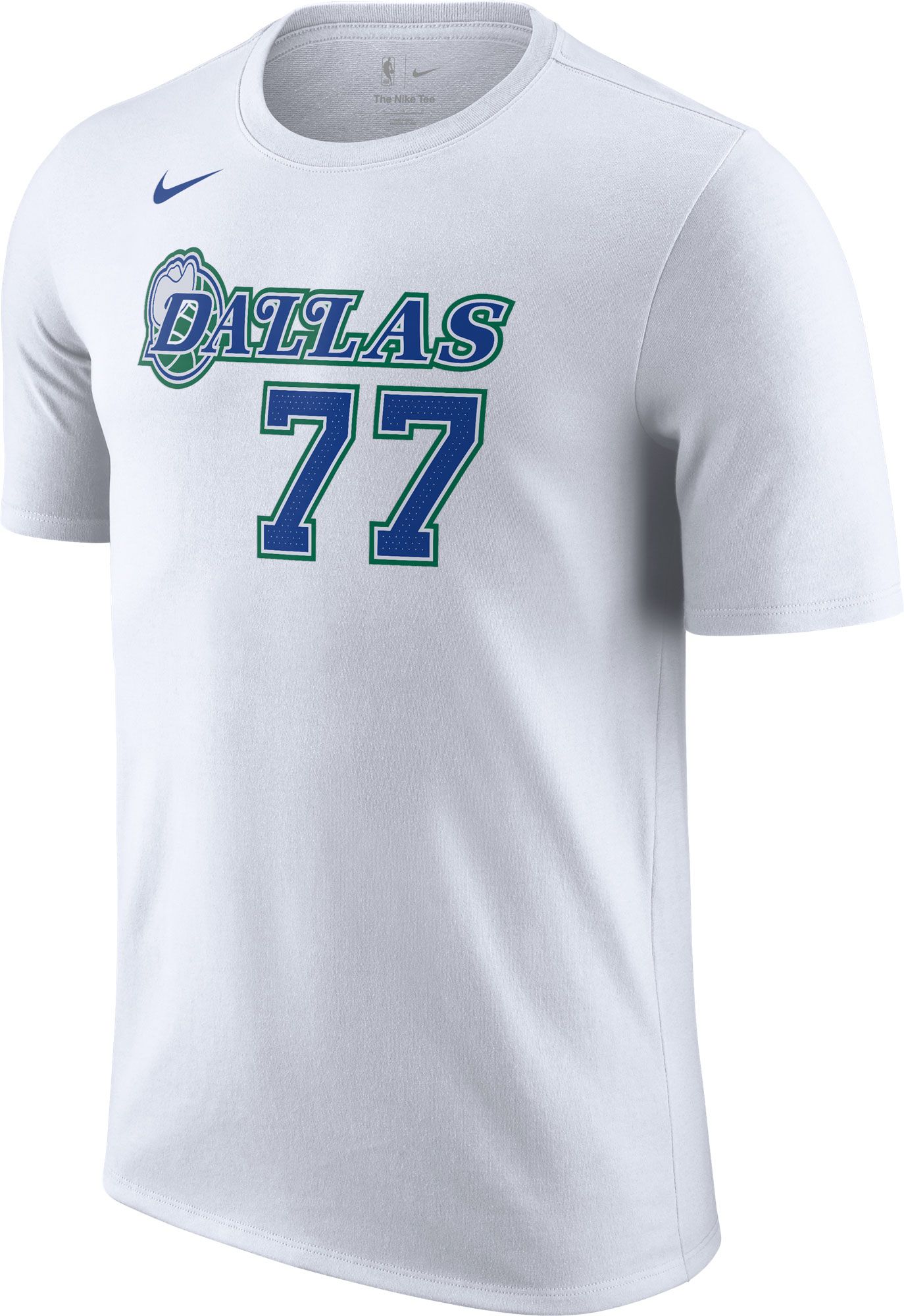 Nike Men's 2021-22 City Edition Dallas Mavericks Luka Doncic #77 White Cotton T-Shirt product image